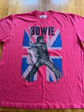 Bowie Graphic Short Sleeve Tee - Red